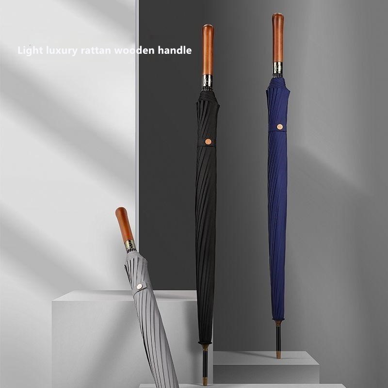 مظلة أوتوماتيكية بمقبض خشبي، 1 - مراجعة Golf Umbrella وسعره